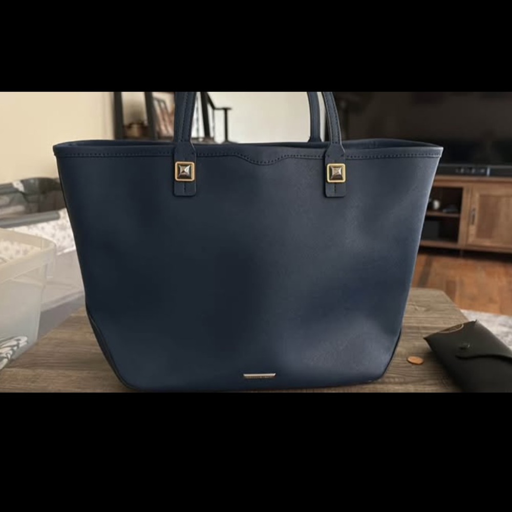 Elegant Navy Blue Tote Bag